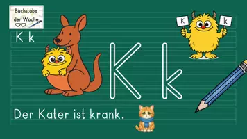 Vorschau - Arbeitsblätter - Tafelbilder Buchstabe Kk mit Geschichte - Seite 3