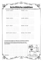 Vorschau - Arbeitsblätter - Übungen zur Schriftlichen Addition - ZR 1000+ - Seite 1