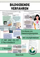 Vorschau - Arbeitsblätter - Bildgebende Verfahren Neurobiologie Gehirn CT MRT EEG - Deckblatt