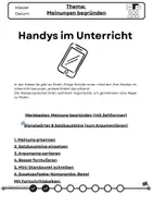 Vorschau - Stundenentwürfe - Zeitformen im Kontext – Meinungen begründen: - Deckblatt