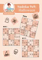 Vorschau - Arbeitsblätter - Sudoku 9x9: Halloween - Logisches Denken fördern! - Deckblatt