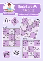 Vorschau - Arbeitsblätter - Sudoku 9x9: Fasching & Karneval & Fastnacht - Logisches Denken fördern! - Deckblatt