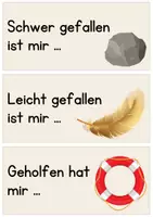 Vorschau - Fördermaterial/Inklusion - Rituale & Reflexion im Klassenzimmer - Reflexionskarten am Stundenende für die Grundschule (fächer- und klassenübergreifend) - Seite 1