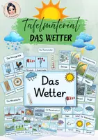 Vorschau - Präsentationen/Tafelbilder - Tafelmaterial Wetter Klasse 3/4 - Deckblatt