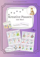 Vorschau - Aufgabenkarten - Ideen Karten für kreative Pausen - Zusatzaufgaben Kunstunterricht - Deckblatt