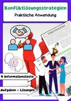Vorschau - Arbeitsblätter - Konfliktlösungsstrategien: Kommunikation & Sozialkompetenz - Deckblatt