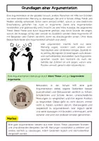 Vorschau - Arbeitsblätter - Aufbau einer Argumentation: Überzeugung, These & Argumente - Seite 1