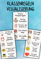 Vorschau - Poster - Soziales Lernen & Verhalten im Klassenzimmer - Klassenregeln für die Grundschule - Deckblatt