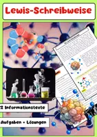 Vorschau - Arbeitsblätter - Die Lewis-Schreibweise: Valenzelektronen, Molekülstruktur, Elektronenpaare - Deckblatt