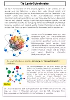 Vorschau - Arbeitsblätter - Die Lewis-Schreibweise: Valenzelektronen, Molekülstruktur, Elektronenpaare - Seite 1