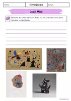 Vorschau - Arbeitsblätter - Materialpaket - Joan Miró - Seite 3