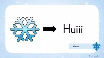 Vorschau - Präsentationen/Tafelbilder - Blitzlesen Winter – Winterwörter | Leseflüssigkeit trainieren Klasse 2/3 - Seite 2