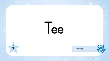 Vorschau - Präsentationen/Tafelbilder - Blitzlesen Winter – Winterwörter | Leseflüssigkeit trainieren Klasse 2/3 - Seite 3