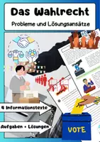Vorschau - Arbeitsblätter - Das Wahlrecht: Wahlgrundsätze und politische Mitbestimmung - Deckblatt