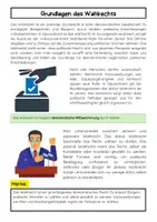 Vorschau - Arbeitsblätter - Das Wahlrecht: Wahlgrundsätze und politische Mitbestimmung - Seite 1