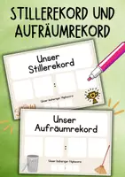 Vorschau - Poster - Motivation & Rituale im Klassenzimmer - Aufräumrekord und Stillerekord für die Grundschule - Deckblatt