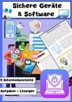 Vorschau - Arbeitsblätter - Sichere Geräte: Software & Cybersecurity - Deckblatt