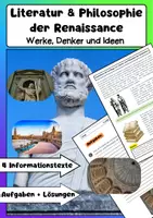 Vorschau - Arbeitsblätter - Literatur & Philosophie der Renaissance - Deckblatt