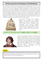 Vorschau - Arbeitsblätter - Berühmte Persönlichkeiten der Renaissance - Seite 1