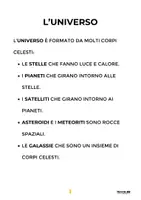anteprima - Flashcard - Scienze Facili - L'Universo - Pagina 1