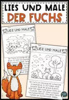 Vorschau - Arbeitsblätter - FREEBIE: Kostenloses Der Fuchs | Lese und Male - Deckblatt