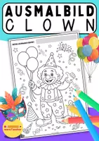 Vorschau - Mal- und Bastelvorlagen - 🎭 Fasching Ausmalbild – kostenloses Arbeitsblatt für Kinder - Deckblatt