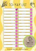 Vorschau - Anderer Materialtyp - To-Yay Liste: Die Liste, die zeigt, was du alles geschafft hast! :) - Deckblatt