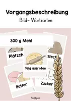 Vorschau - Stationenlernen - VORGANGSBESCHREIBUNG / REZEPTE - Tafelmaterial Plätzchen - Deckblatt
