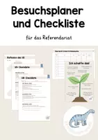 Vorschau - Anderer Materialtyp - Besuchsplaner und Checkliste für das Referendariat - Deckblatt