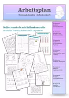 Vorschau - Unterrichtsreihen - Materialpaket rationale Zahlen mit Selbstkontrolle - Deckblatt