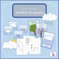 Vorschau - Arbeitsblätter - Bundle: Around the year (Seasons, Days of the Week, Weather) - Deckblatt
