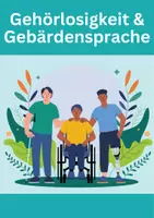 Vorschau - Arbeitsblätter - Hörbehinderung - Gehörlosigkeit & Gebärdensprache - Deckblatt