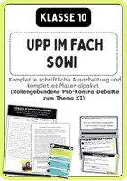 Vorschau - Stundenentwürfe - UPP Unterrichtsbesuch Sowi/Politik zum Thema KI-Algorithmen - Deckblatt