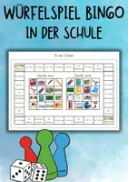 Vorschau - Spiele - DaZ / DaF / Deutsch Grundschule - Sprechen - Schule - Würfelspiel Bingo - Deckblatt
