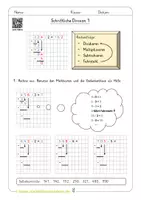 Vorschau - Arbeitsblätter - Schriftliche Division Klasse 4 - Deckblatt