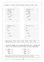Vorschau - Arbeitsblätter - Schriftliche Division Klasse 4 - Seite 1
