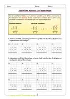 Vorschau - Arbeitsblätter - Schriftlich Rechnen Klasse 5 und 6 - Übungen - Seite 3