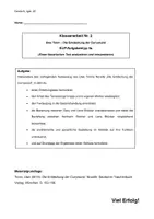 Vorschau - Klassenarbeiten - Klasssenarbeit "Die Entdeckung der Currywurst" Uwe Timm Klasse 10 mit EWH - Seite 1
