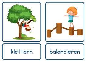 Vorschau - Poster - DaZ / DaF / Deutsch Grundschule - Wortschatz - Schule - Aktionsverben - Bild- und Wortkarten - Seite 3