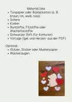 Vorschau - Arbeitsblätter - Materialpaket Valentinstag / Geburtstag / Basteln - Seite 1
