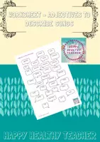 Попередній перегляд - Worksheet - Adjective describing songs - Обкладинка