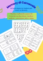 anteprima - Flashcard - Memory di CARNEVALE in PDF 40 immagini doppie con retro - Pagina di copertina