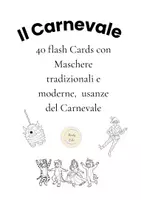 anteprima - Flashcard - 40 Flash cards da colorare di CARNEVALE - Pagina 1
