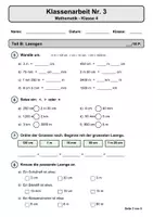 Vorschau - Stundenentwürfe - Mathematik Klasse 4 (Nr. 3 & Nr. 4) - Seite 1