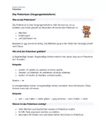 Vorschau - Arbeitsblätter - Präteritum – Übersicht, Erklärung und Übungen - Seite 1