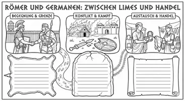 Vorschau - Arbeitsblätter - Rom und "die" Germanen - Wie gestaltete sich das Verhältnis zwischen dem Imperium und den Stämmen? - Seite 1
