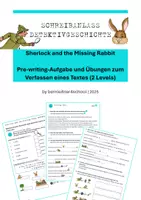 Vorschau - Arbeitsblätter - Sherlock and the missing rabbit - Deckblatt