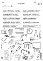 Vorschau - Arbeitsblätter - DaZ / DaF / Deutsch Grundschule - Lesen - Schule - Arbeitsblatt lesen und malen - Seite 3