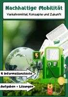 Vorschau - Arbeitsblätter - Die Nachhaltige Mobilität: Verkehr, Klima, Zukunft - Deckblatt