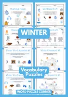 Vorschau - Spiele - Winter: Vocabulary Puzzles for English Learners - Deckblatt